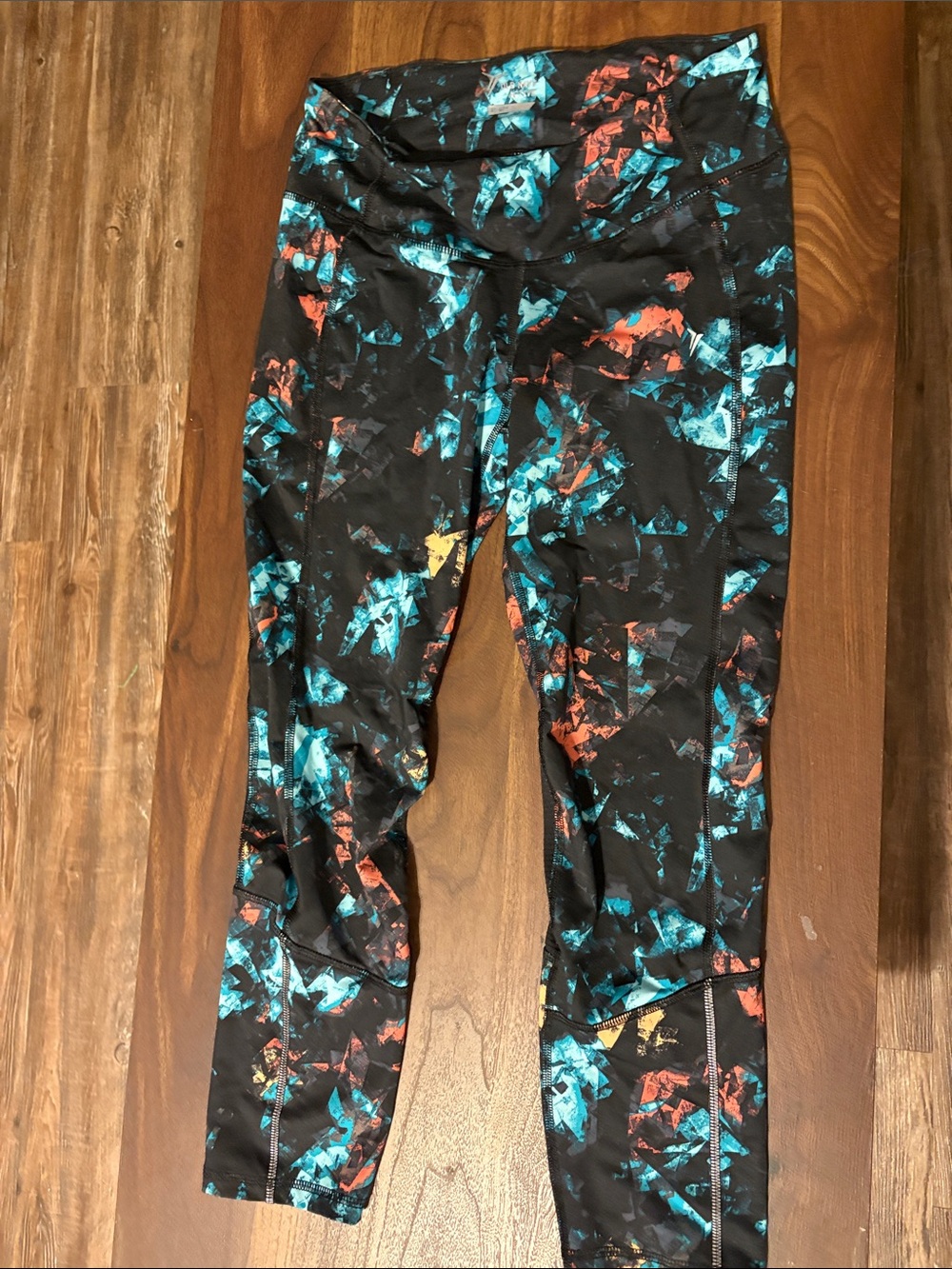 Old Navy Black Track Joggers with zipper on back
